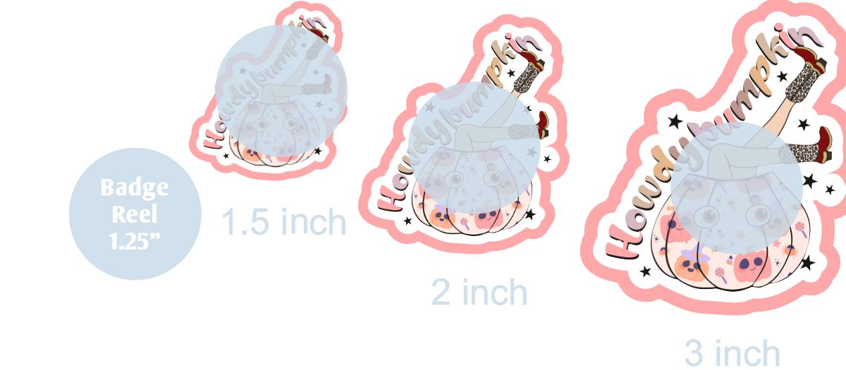 Howdy Pumpkin - DECAL AND ACRYLIC SHAPE #DA0927