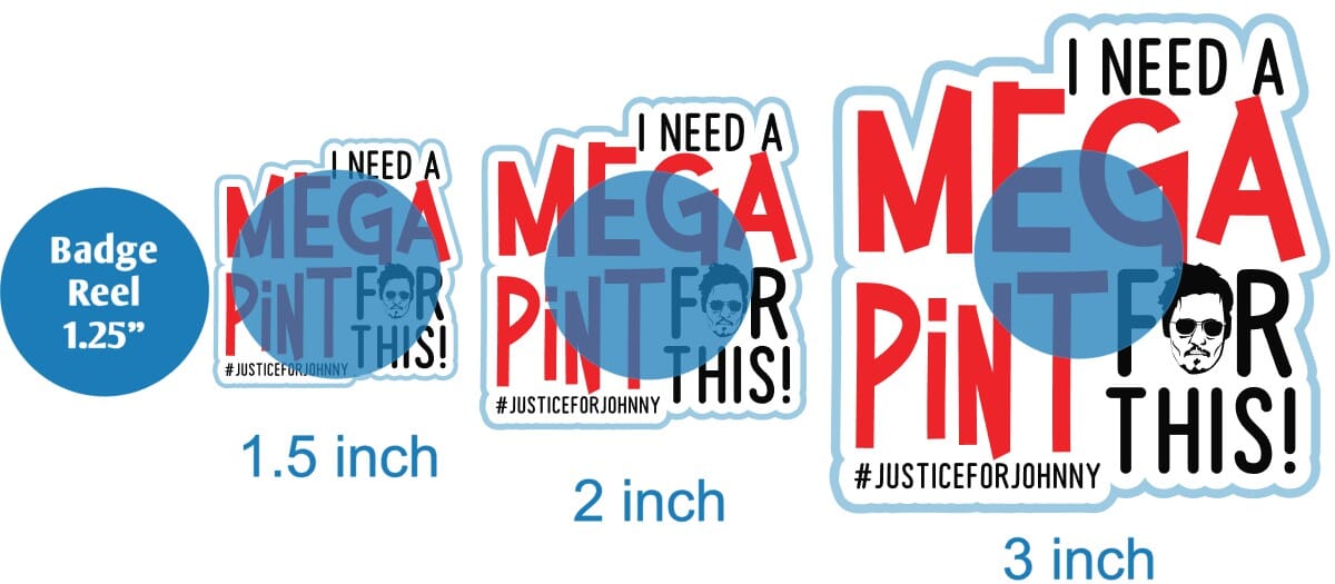 I Need A Mega Pint For This - DECAL AND ACRYLIC SHAPE #DA0274