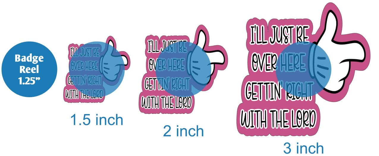 Ill Just Be Over Here - Acrylic Shape #1196