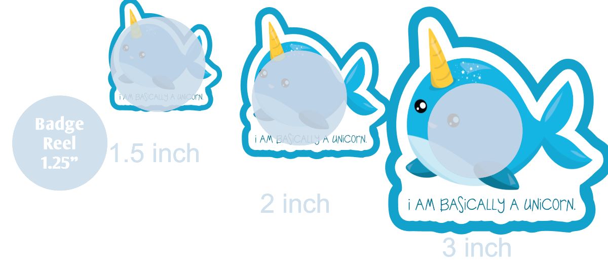 I'm Basically A Unicorn - DECAL AND ACRYLIC SHAPE #DA0604