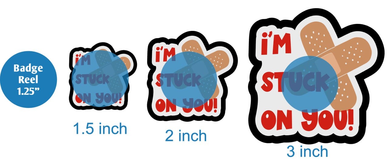 Im Stuck on You - Acrylic Shape #2274