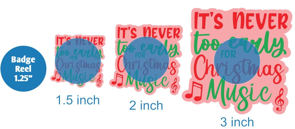 Its Never Too Early for Christmas Music - Acrylic Shape #1865