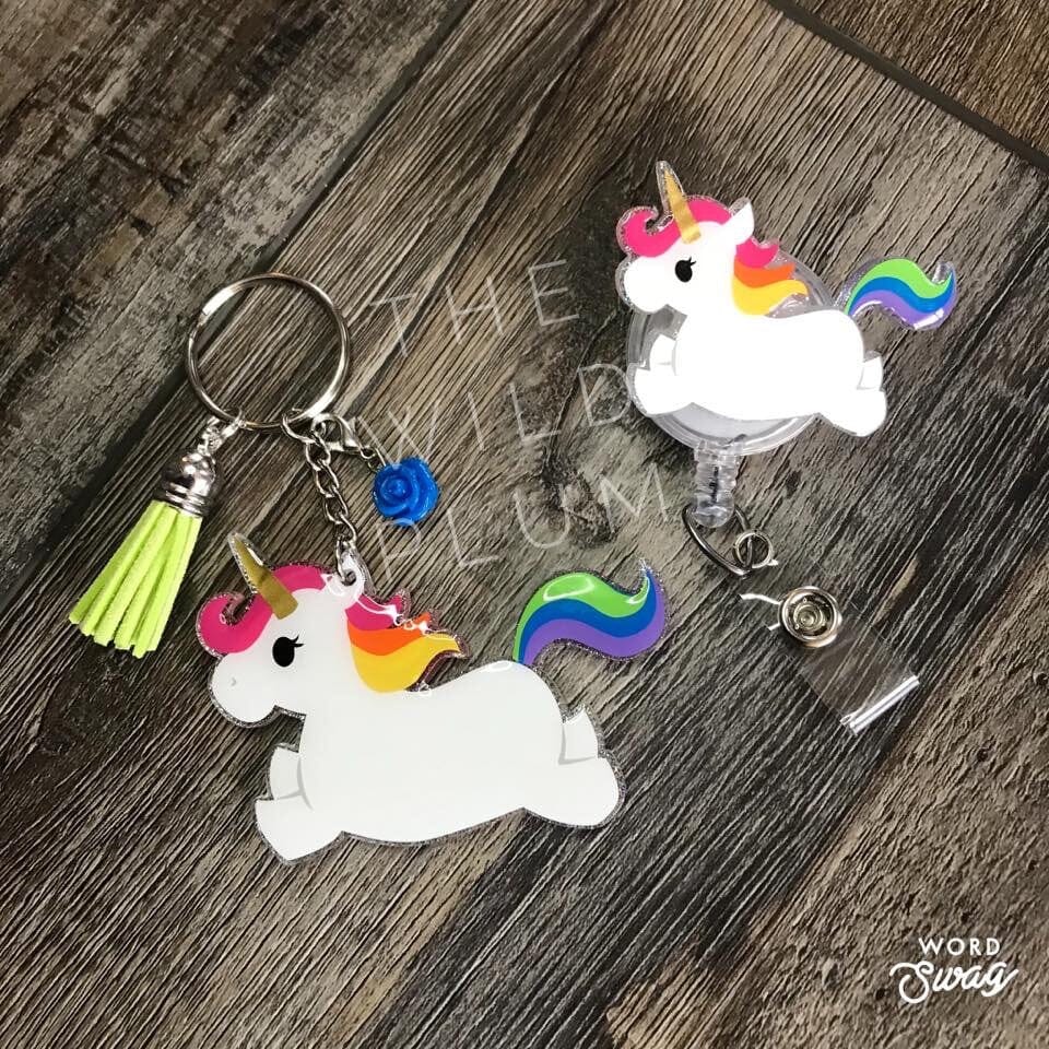Jumping Unicorn - Acrylic Shape #481