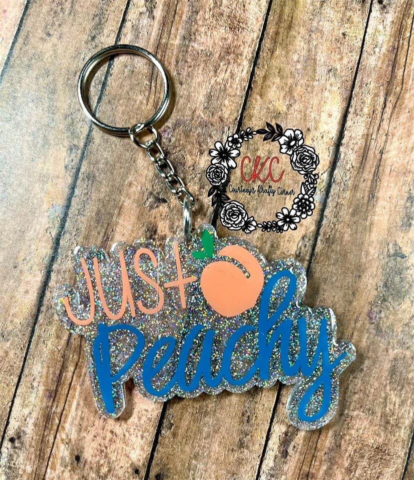 Just Peachy - Acrylic Shape #907