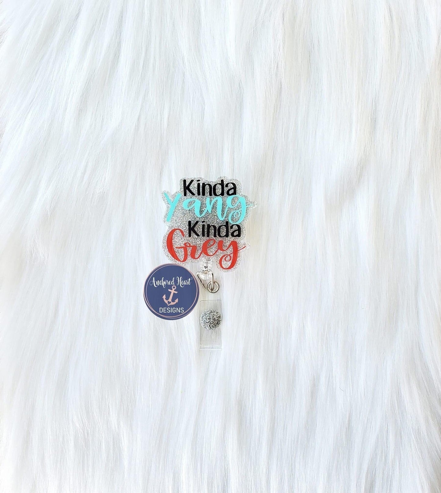 Kinda Yang Kinda Grey - Acrylic Shape #1198