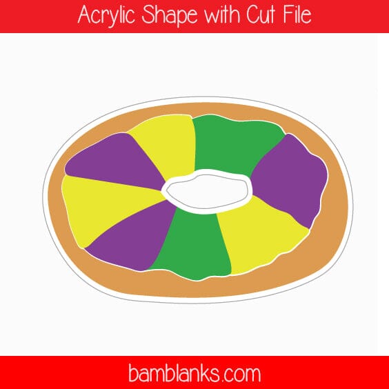 King Cake - Acrylic Shape #487