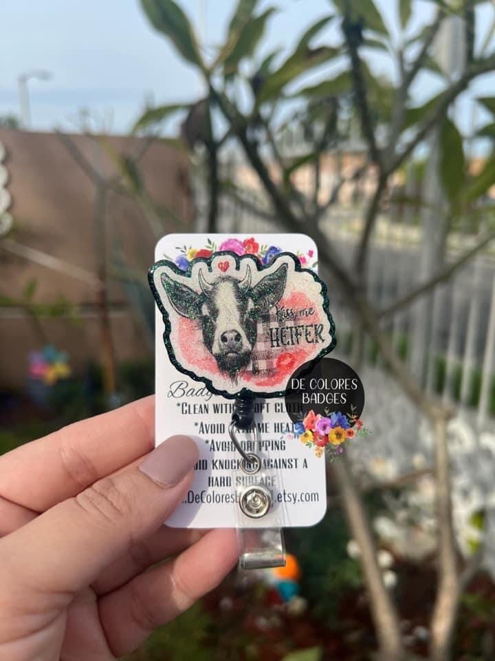 Kiss Me Heifer - DECAL AND ACRYLIC SHAPE #DA0648