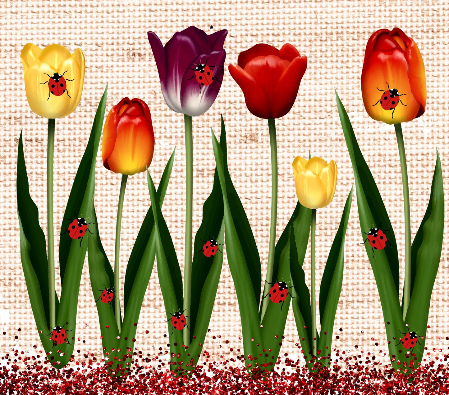 Lady Bug Tulips - CW0103