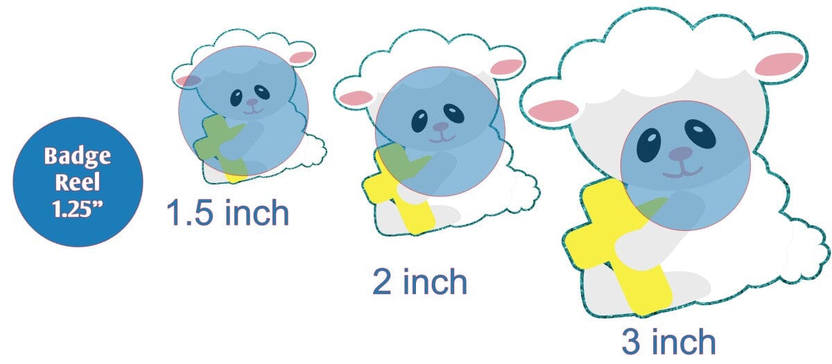 Lamb with Cross - Acrylic Shape #294