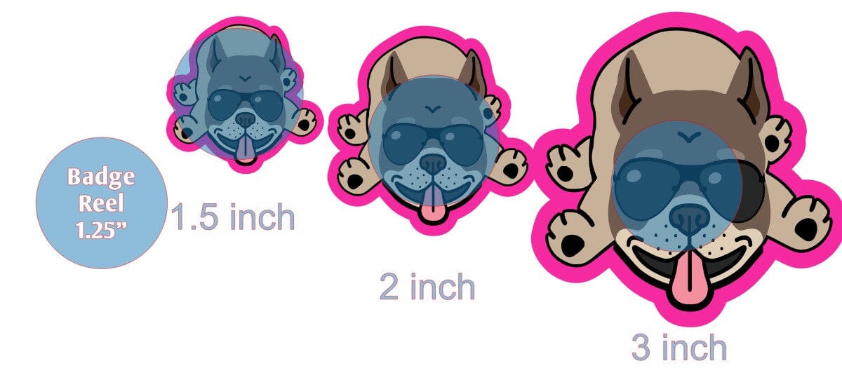 Lazy Pit Bull - Acrylic Shape #1255