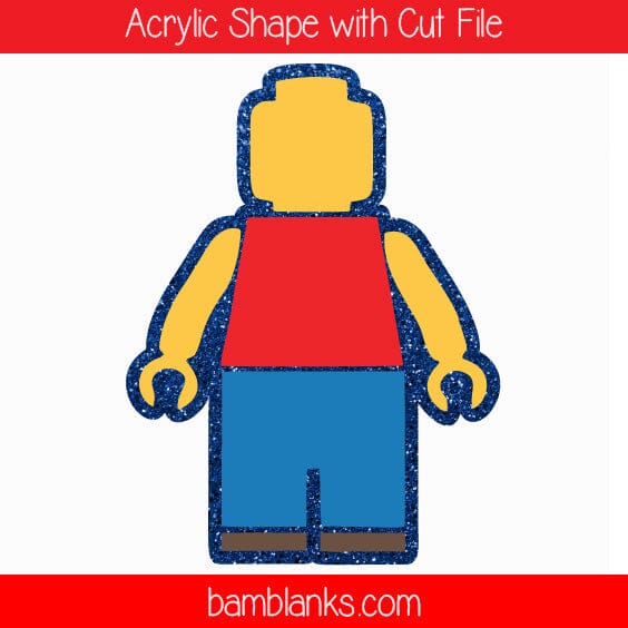 Lego man - Acrylic Shape #250