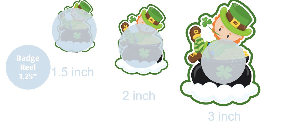 Leprechaun on a Pot of Gold - DECAL AND ACRYLIC SHAPE #DA0632