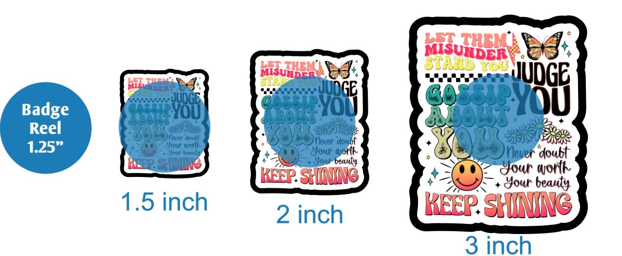 Let Them Collage - DECAL AND ACRYLIC SHAPE #DA01321