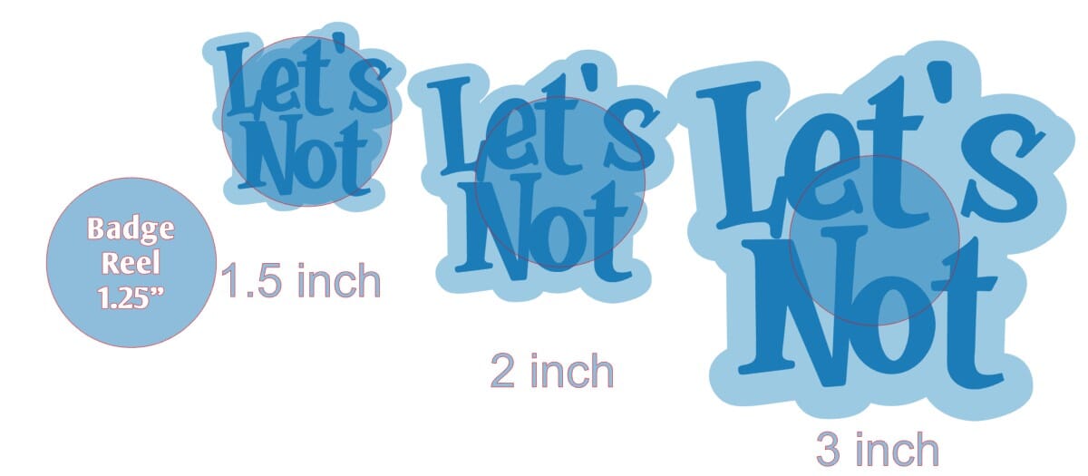 Lets Not - Acrylic Shape #1256
