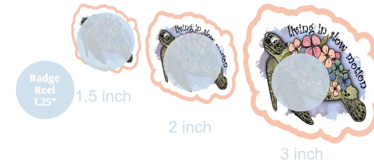 Living in Slow Motion - DECAL AND ACRYLIC SHAPE #DA0331