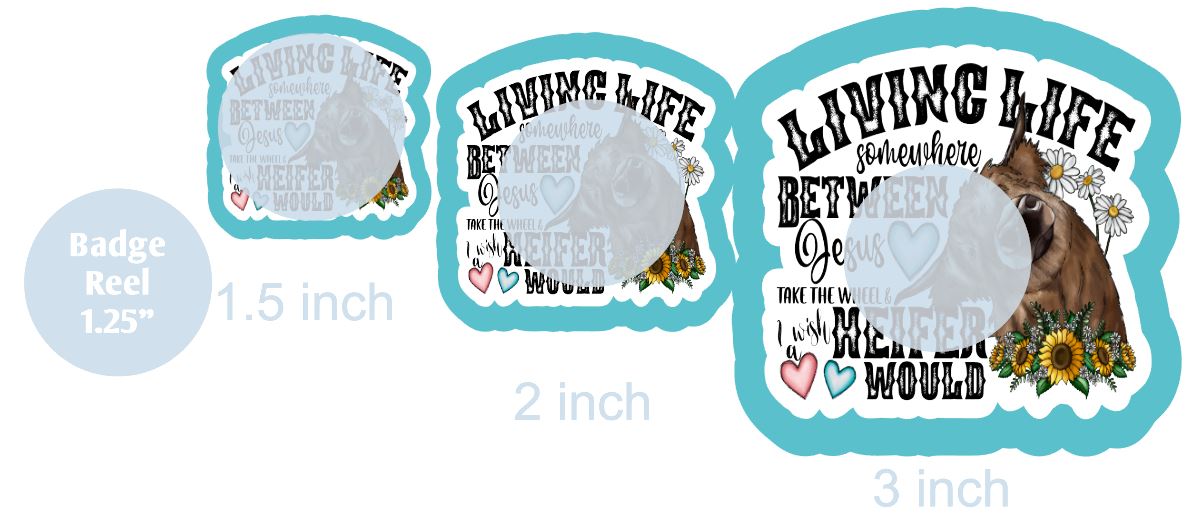 Living Life - DECAL AND ACRYLIC SHAPE #DA0853