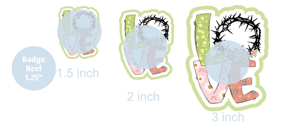 Love Easter Crown - DECAL AND ACRYLIC SHAPE #DA0664