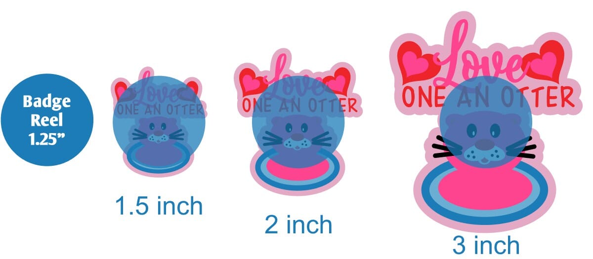 Love One An Otter - Acrylic Shape #1120