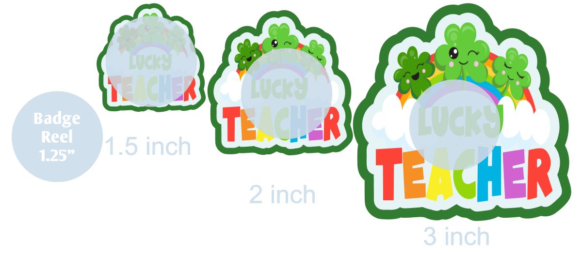 Lucky Teacher - DECAL AND ACRYLIC SHAPE #DA0629