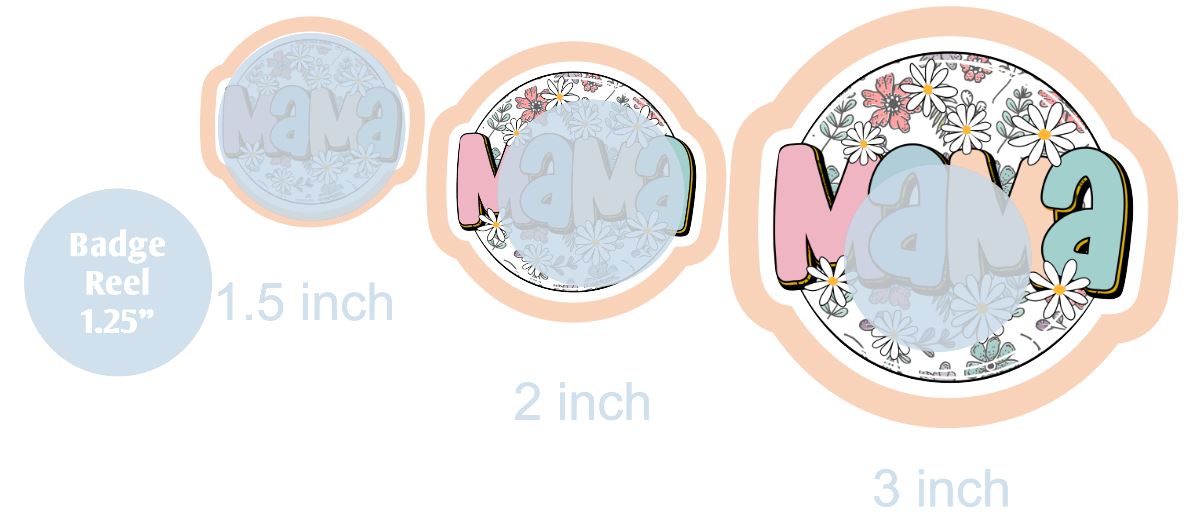 Mama Floral 2 - DECAL AND ACRYLIC SHAPE #DA0787