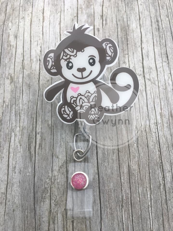 Mandala Monkey - Acrylic Shape #545