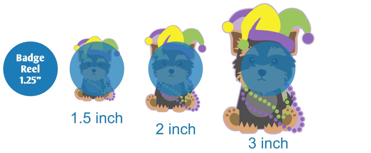 Mardi Gras Yorkie - Acrylic Shape #1138
