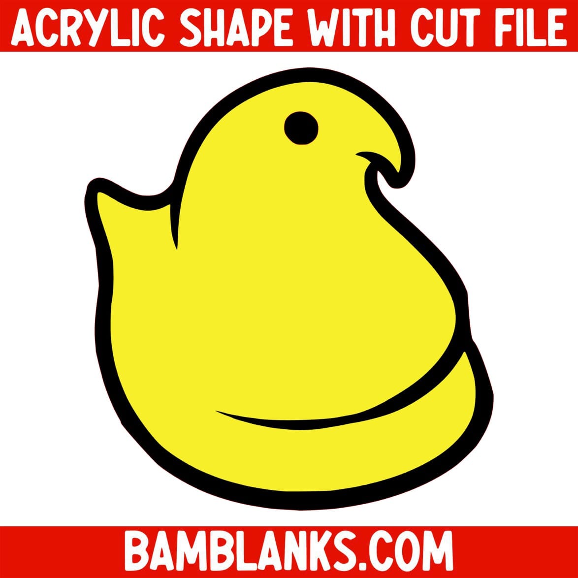 Marshmallow Chick - Acrylic Shape #457
