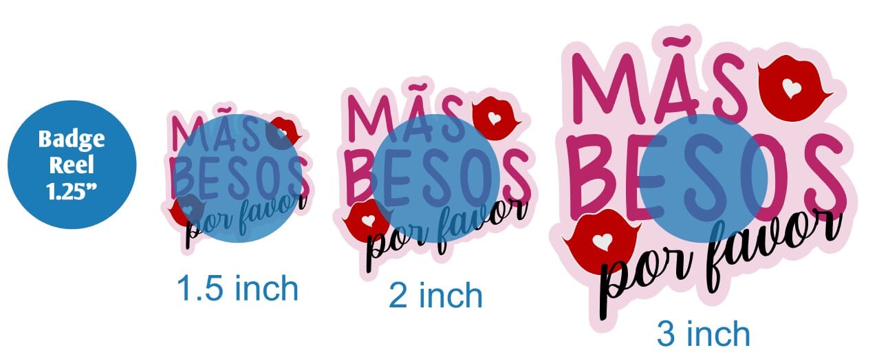 Mas Besos - Acrylic Shape #1127