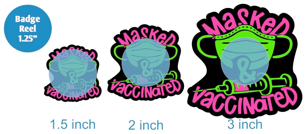 Masked and Vaccinated - Acrylic Shape #1355