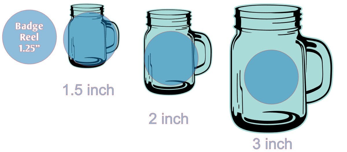 Mason Jar with Handle - Acrylic Shape #963