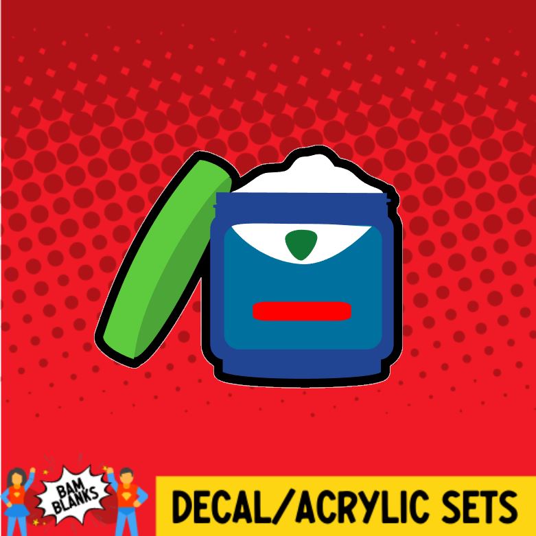 Medicine Jar - DECAL AND ACRYLIC SHAPE #DA0164