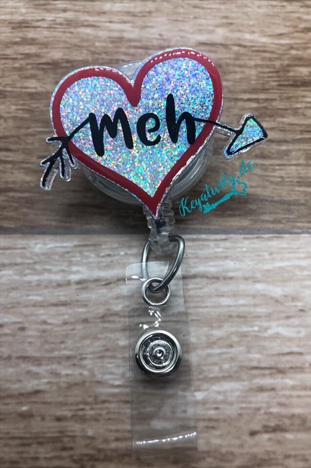 Meh Heart - Acrylic Shape #412