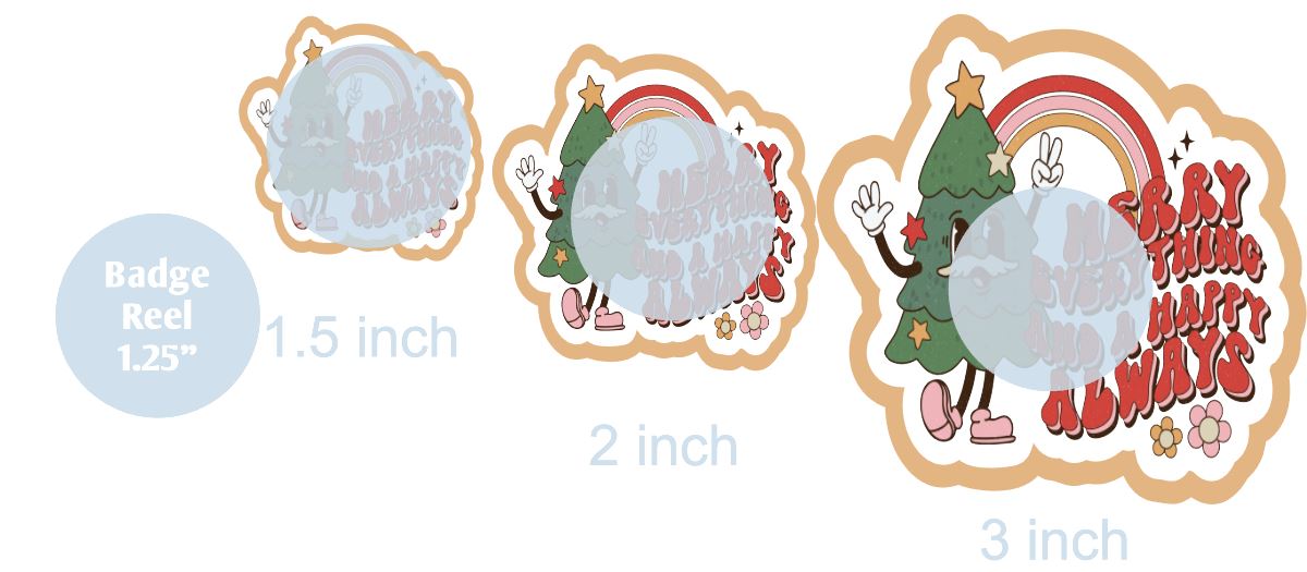 Merry Everything and Be Happy - DECAL AND ACRYLIC SHAPE #DA0320