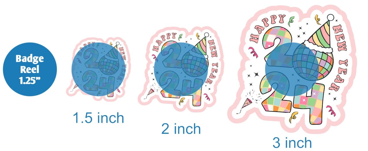 Mirror Ball New Year 2024 - DECAL AND ACRYLIC SHAPE #DA01498