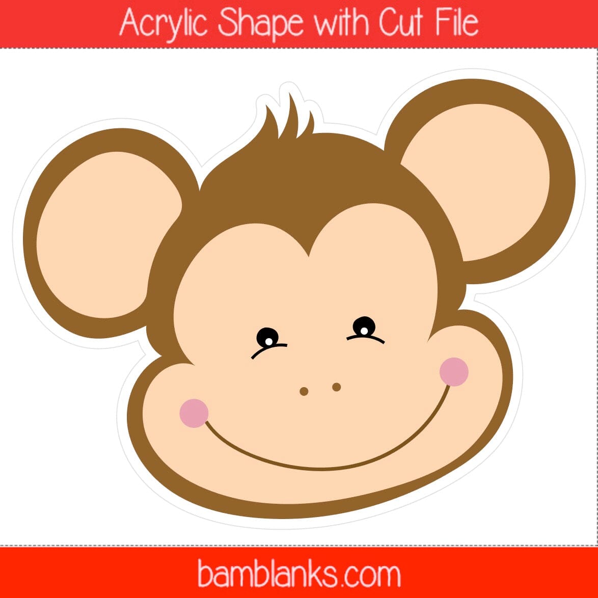 Monkey - Acrylic Shape #1716