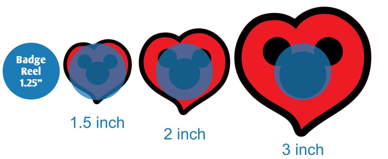 Mouse Heart - Acrylic Shape #1033