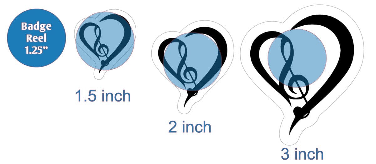 Music Heart - Acrylic Shape #491