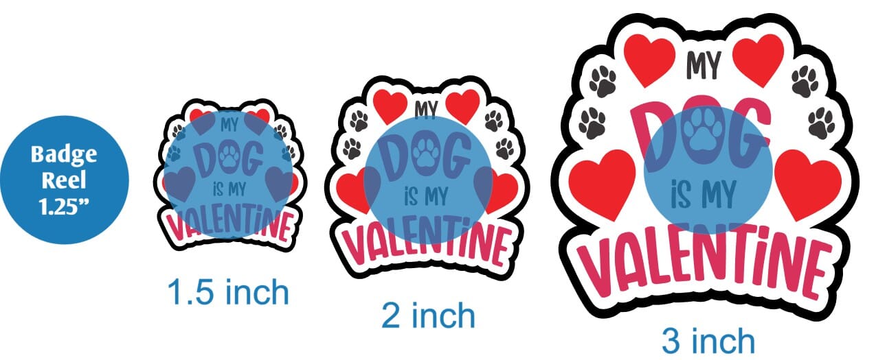 My Dog is my Valentine - Acrylic Shape #2282