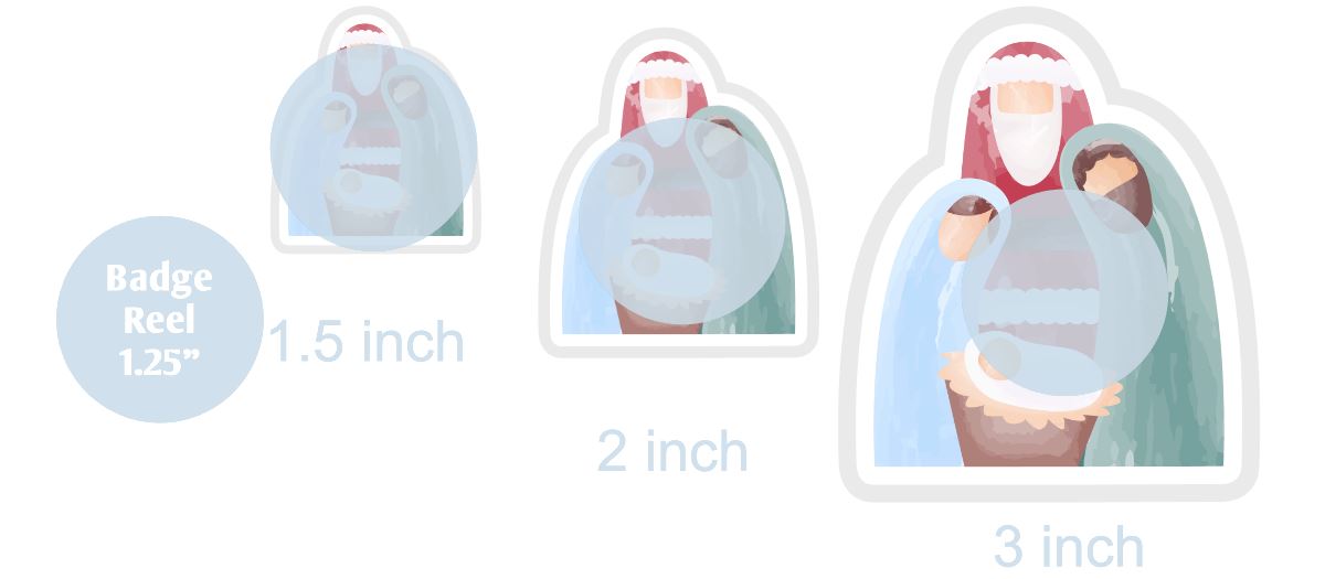 Nativity with Santa - DECAL AND ACRYLIC SHAPE #DA0411