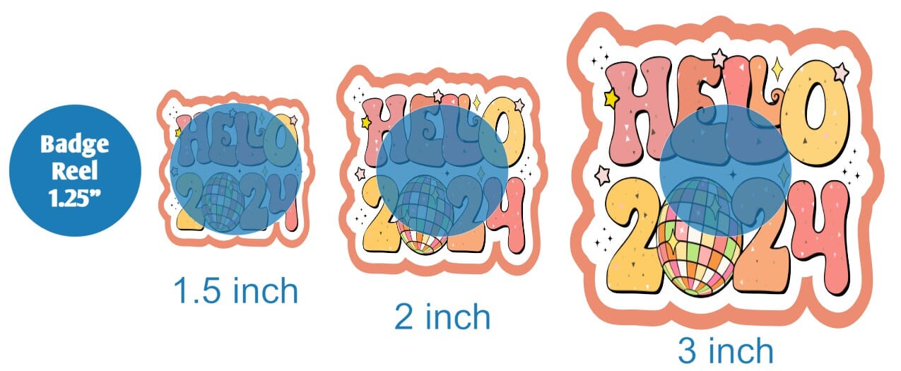 New Year 2024 - DECAL AND ACRYLIC SHAPE #DA01502