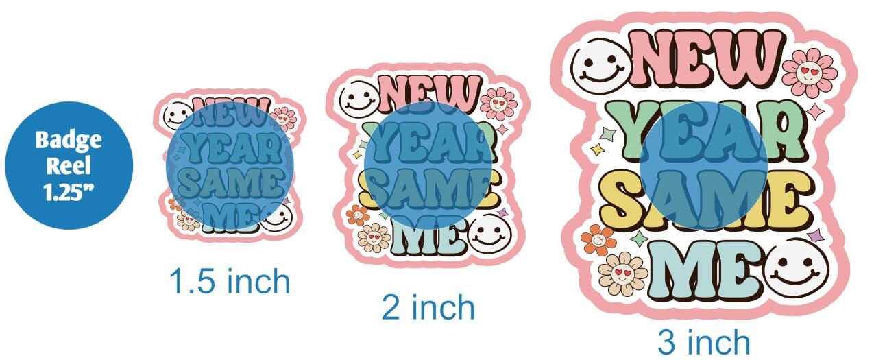 New Year Same Me - DECAL AND ACRYLIC SHAPE #DA01500