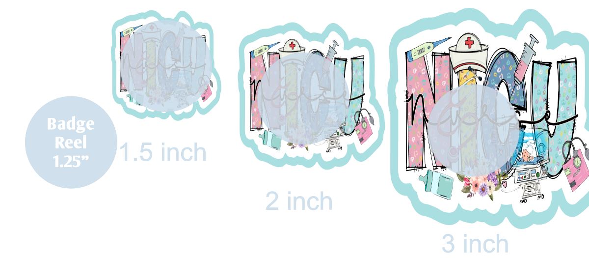 NICU Nurse - DECAL AND ACRYLIC SHAPE #DA0085