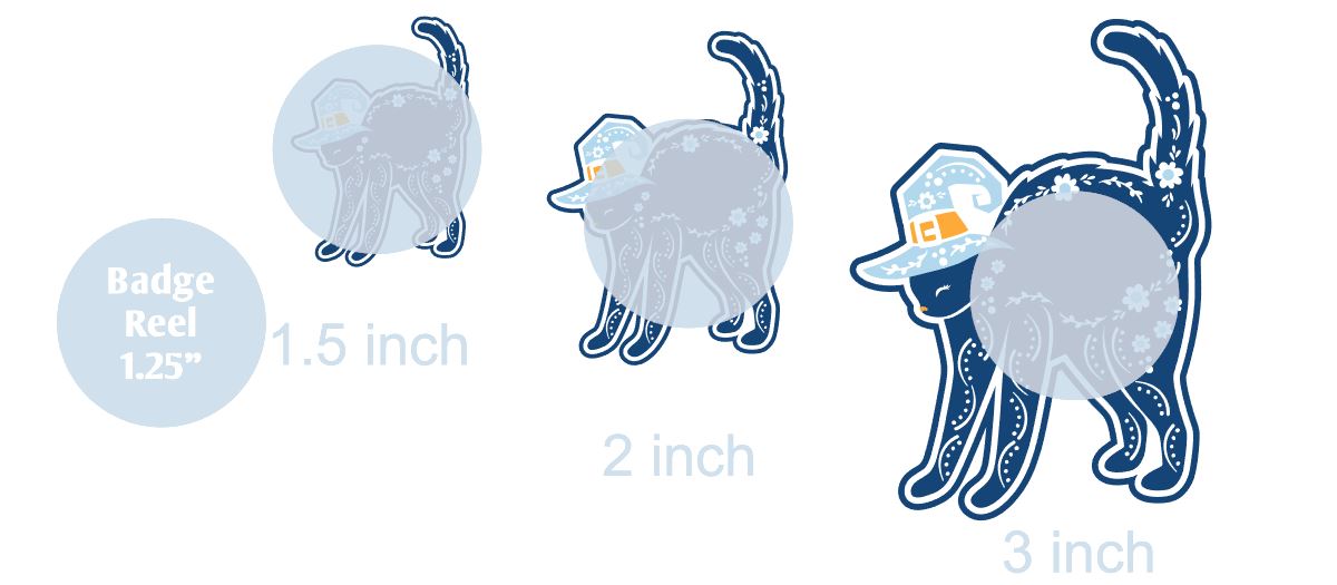 Nordic Halloween Cat - DECAL AND ACRYLIC SHAPE #DA0100