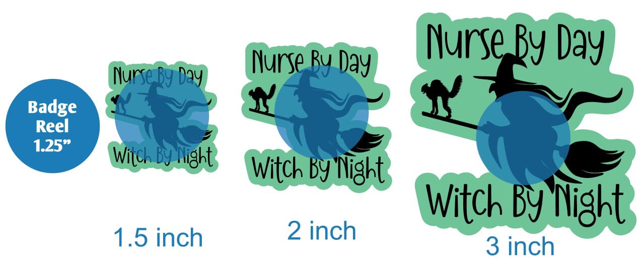 Nurse By Day Witch By Night 2 - Acrylic Shape #1639