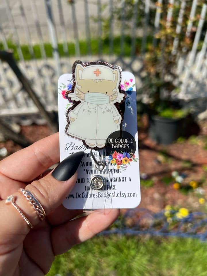 Nurse Cat - DECAL AND ACRYLIC SHAPE #DA0263