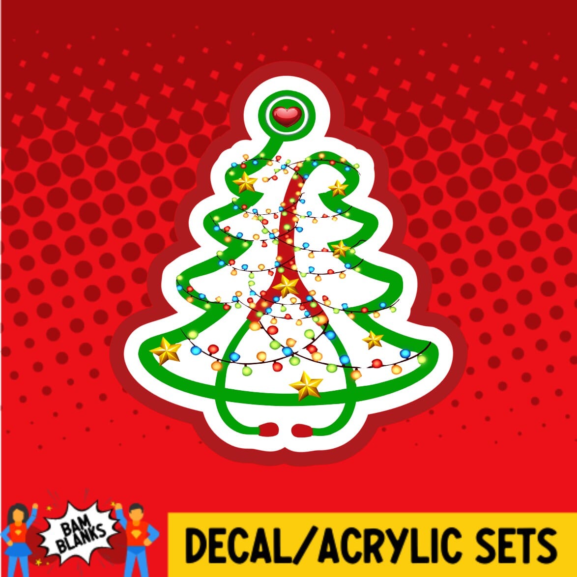 Nursing Stethoscope Tree - DECAL AND ACRYLIC SHAPE #DA0437