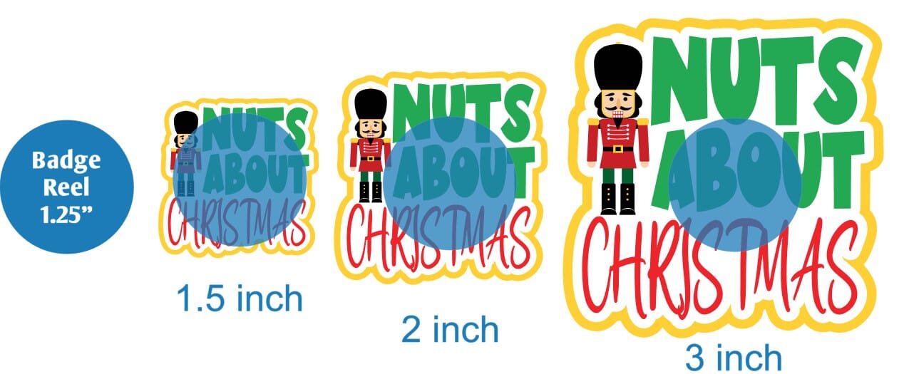 Nuts About Christmas - DECAL AND ACRYLIC SHAPE #DA0449