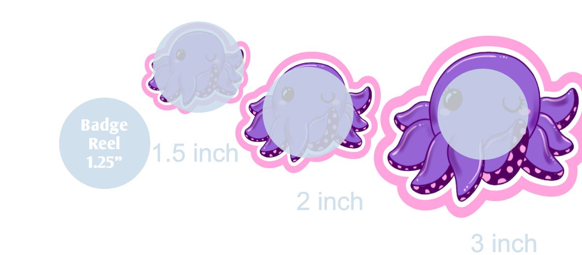 Octopus 2 - DECAL AND ACRYLIC SHAPE #DA0911