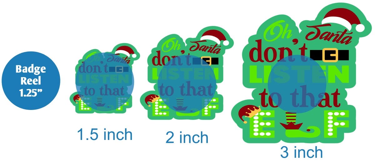 Oh Santa Don't Listen To That Elf - Acrylic Shape #853