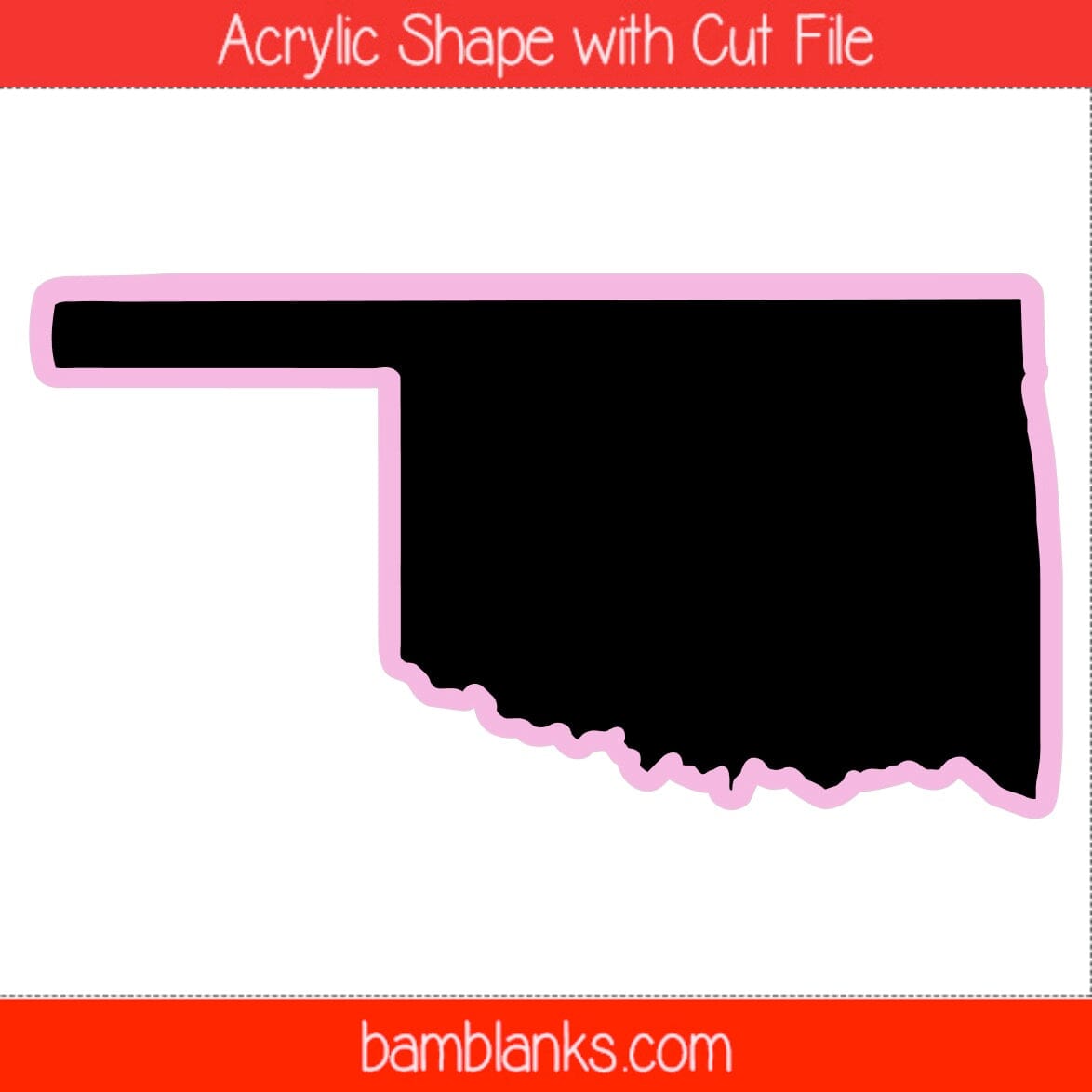 Oklahoma - Acrylic Shape #1799